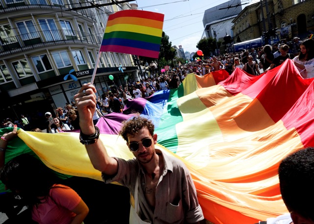 Prideflagparade Belgrade2017